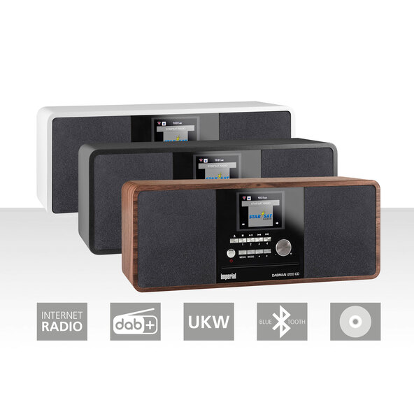Imperial Internet-Radio DABMAN i200CD DAB+, Holzoptik