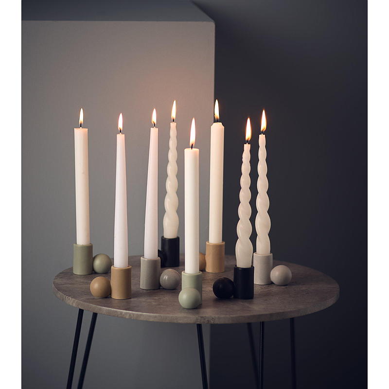 Portacandele Home Crown Cleo 6,5x3,4x4,5 cm, in ceramica