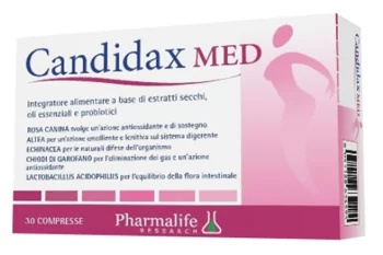 CANDIDAX Candidax Med 30 comprimidos Rosa mosqueta, equinácea e probióticos