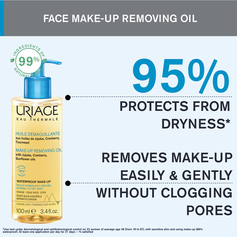 Uriage Hygiène Make-up-Entfernungsöl Reinigungsöl für normale bis trockene Haut