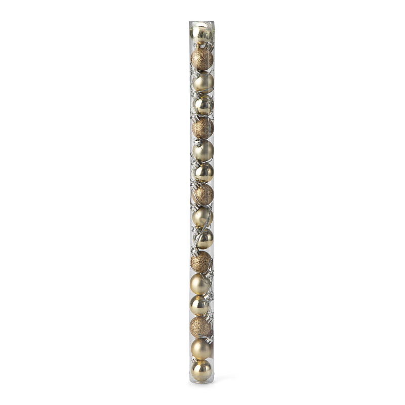 Weihnachtskugeln für Zuhause, 16er-Packung, Durchmesser 3 cm
