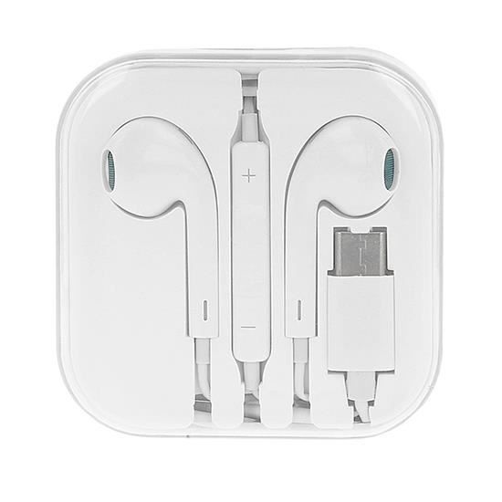 Auricolari con connettore USB Type-C per telefono Oppo Find X, bianchi - Yuan Yuan -