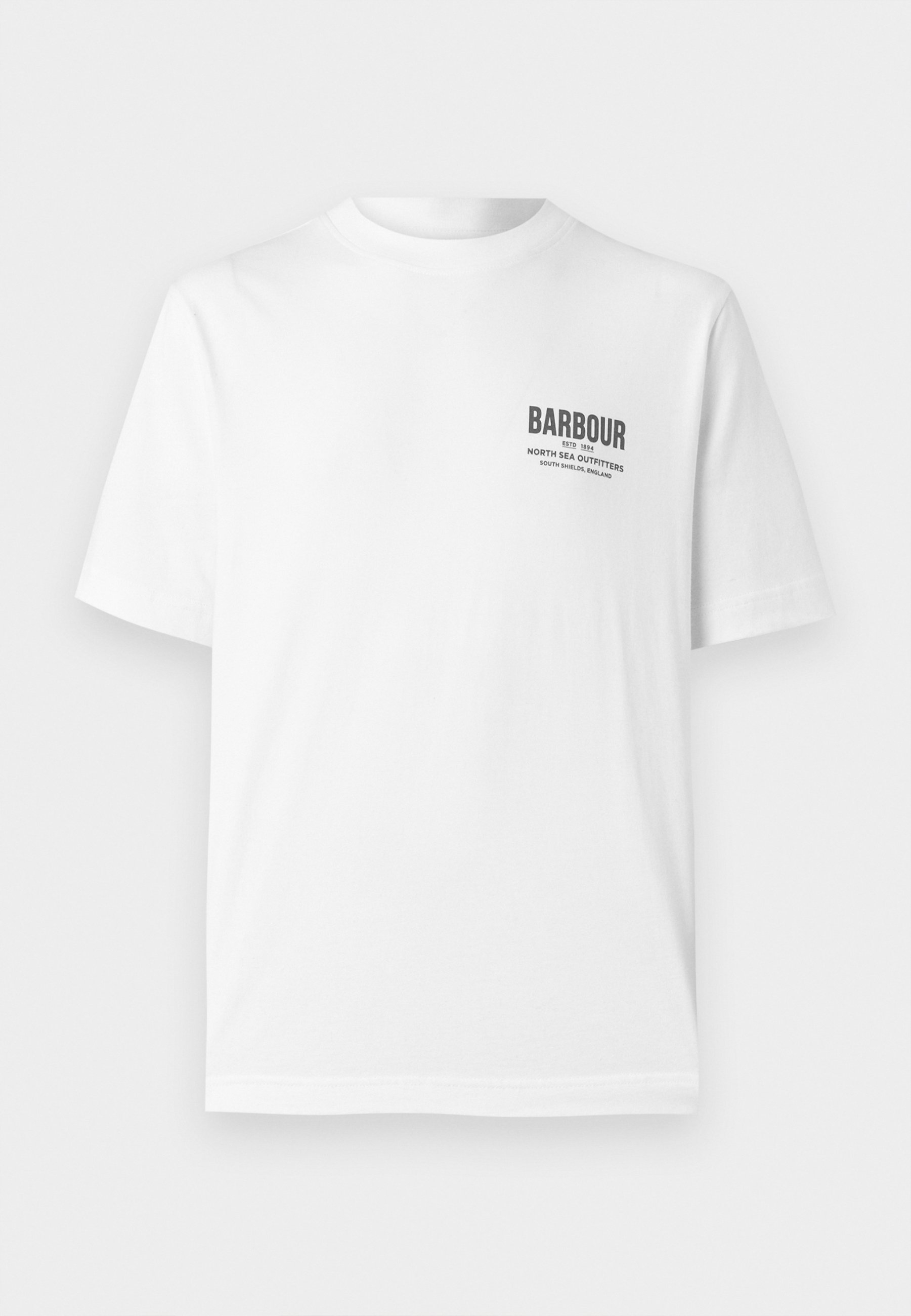 Barbour RELAXED SOUTER - T-shirt stampata - bianca
