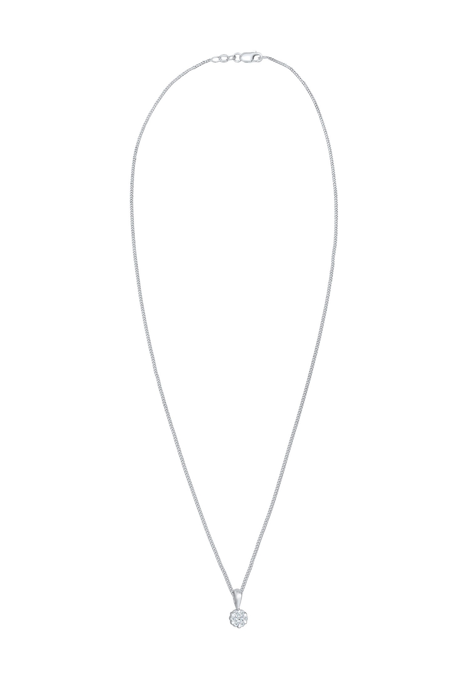 Elli DIAMONDS Pendentif pour dames Brilliant Precious avec diamant (0,12 ct.) en argent sterling 925