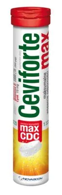 Ceviforte Max, Suplement diety z witaminą C, D3 i cynkiem, Tabletki musujące