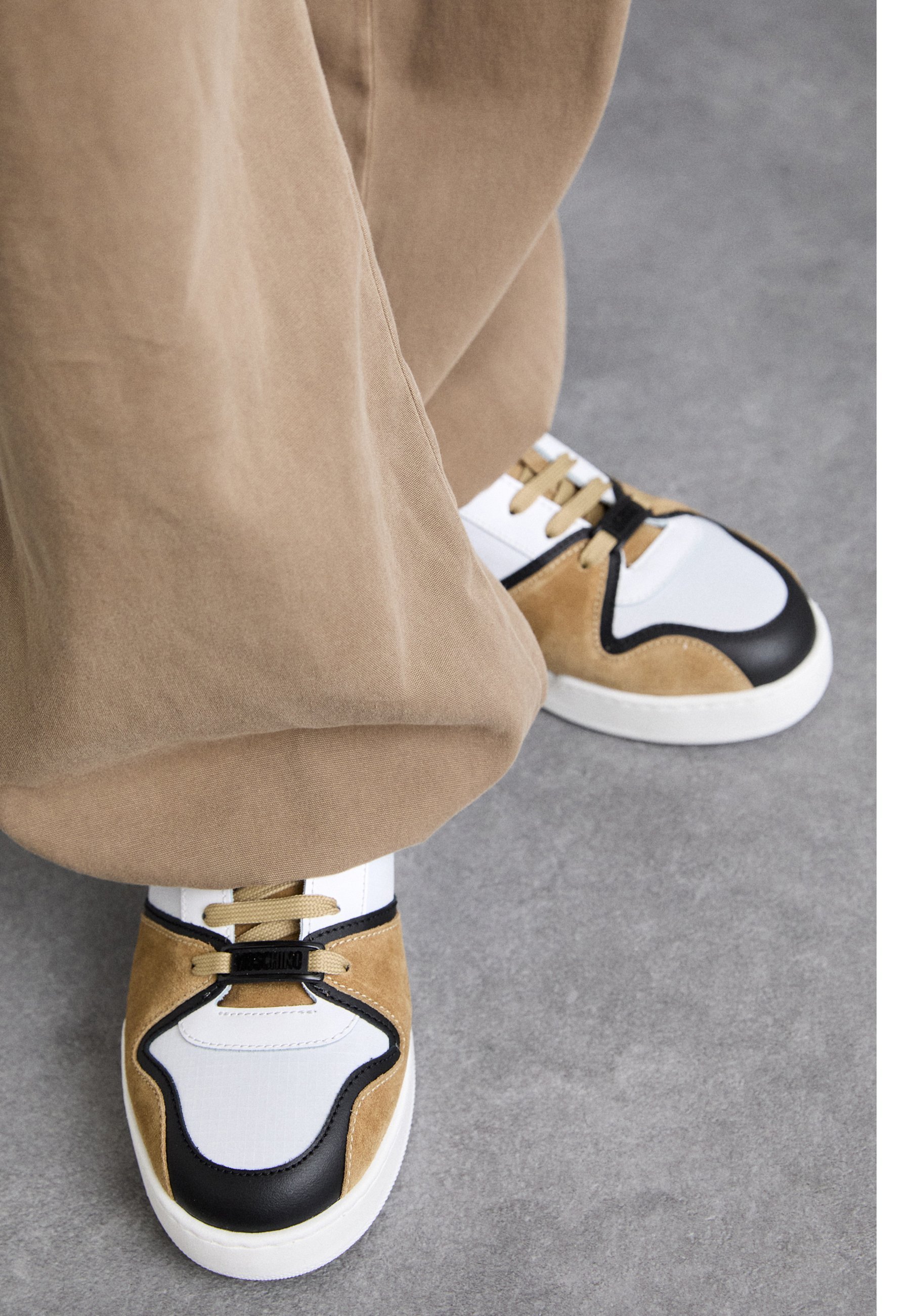 MOSCHINO Sneakers - bianco/nero/beige