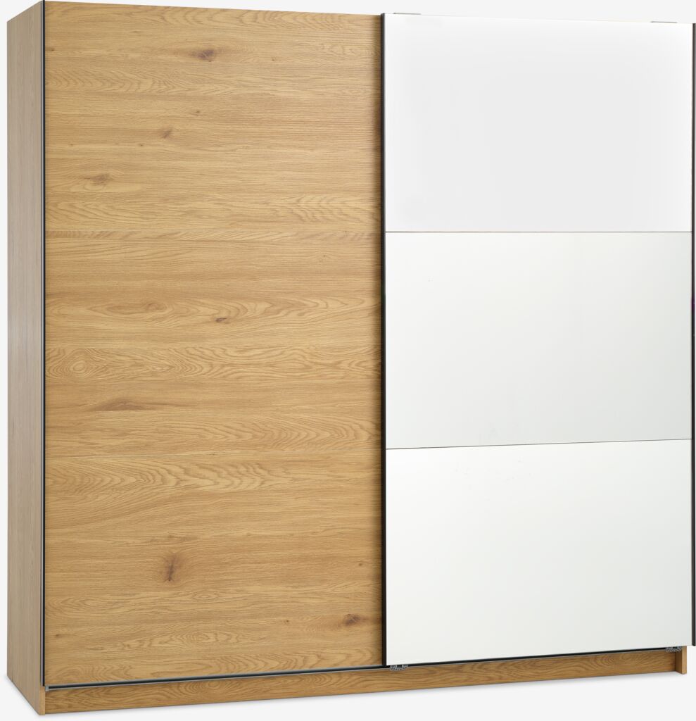 RABERG RABERG ormarić 200x200 s ogledalom, topla boja hrasta
