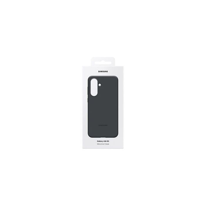 Black silicone phone case and cover for Samsung Galaxy A36 5G