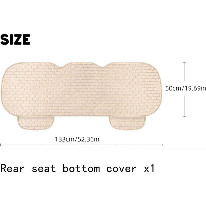 Funda para asiento de coche - PZCC - Lino - Beige - Universal - 1 funda trasera