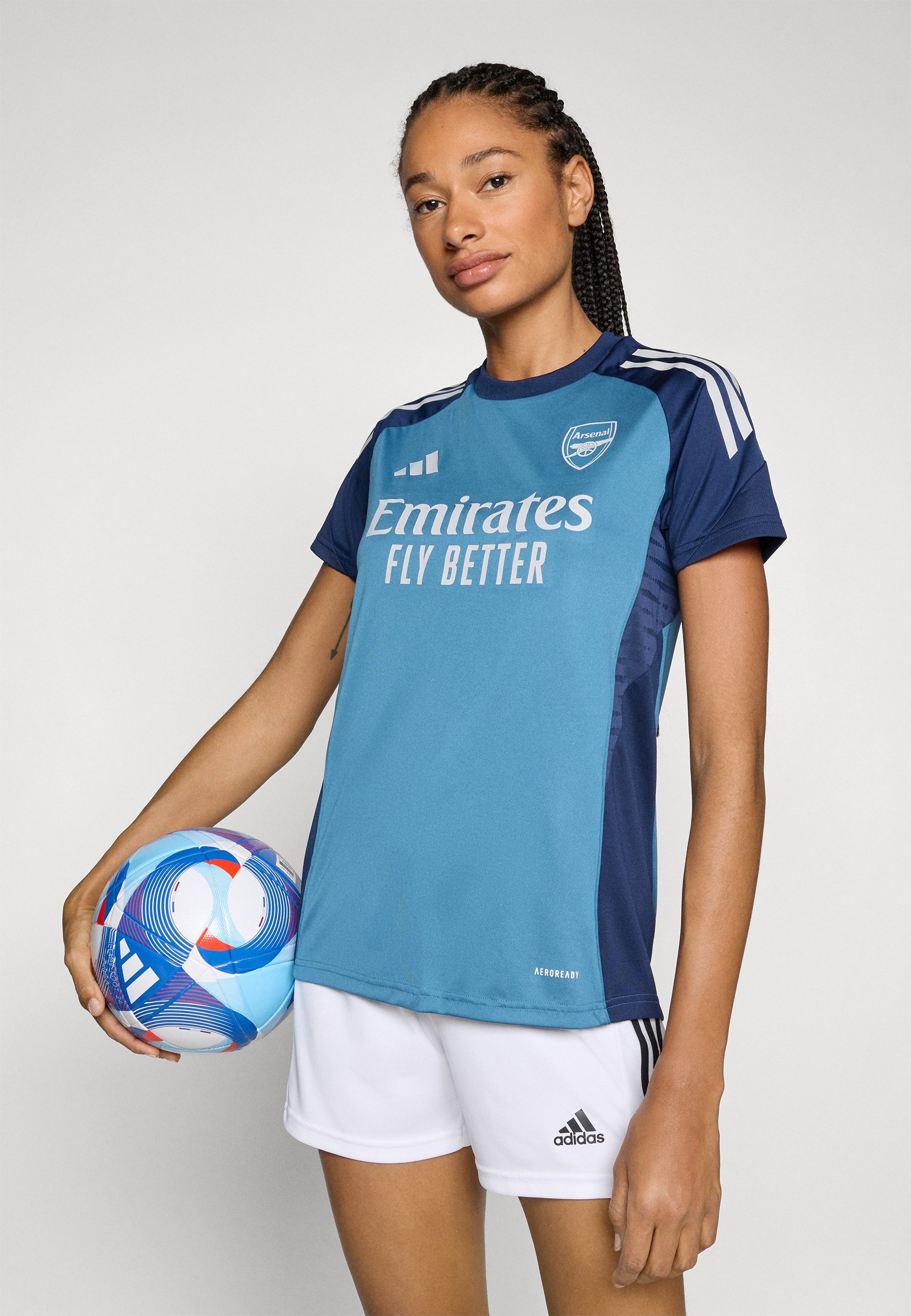 adidas Performance ARSENAL FC TRAINING TEE - Voetbalshirt - witblauw/nachtblauw
