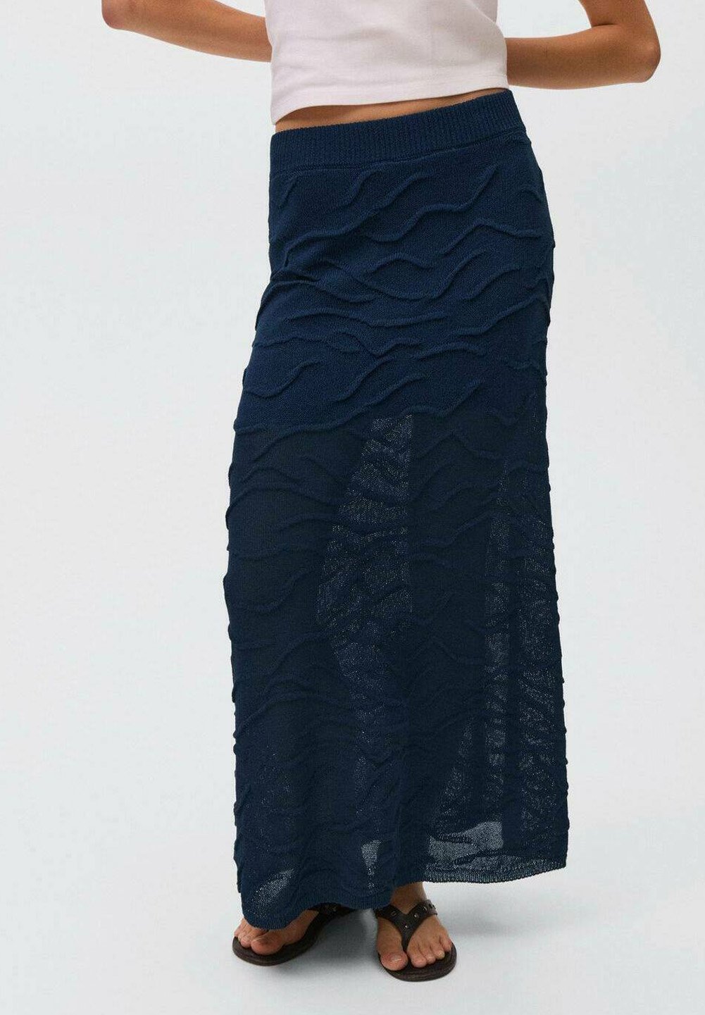 Mango Kids TEEN - Maxi rok - koningsblauw
