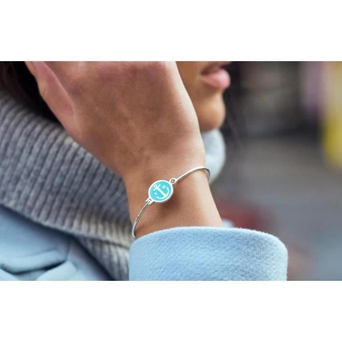 Pulsera Tom Hope Venice Green para mujer, talla S - TOM HOPE - Pulsera - Latón - 16,5 cm - Blanco - Unisex