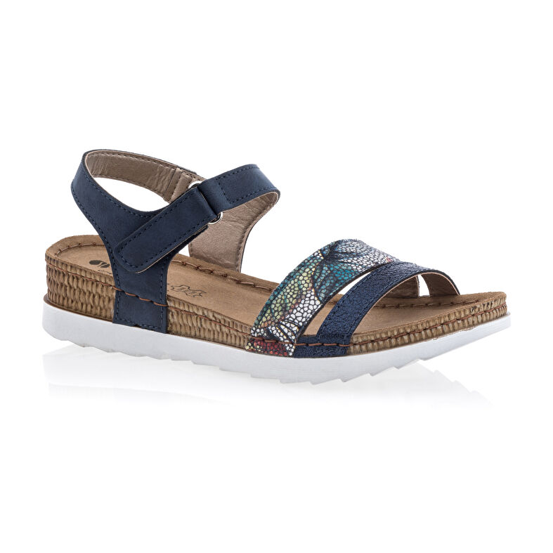 Sandalias azules para mujer / Zapatos de punta abierta