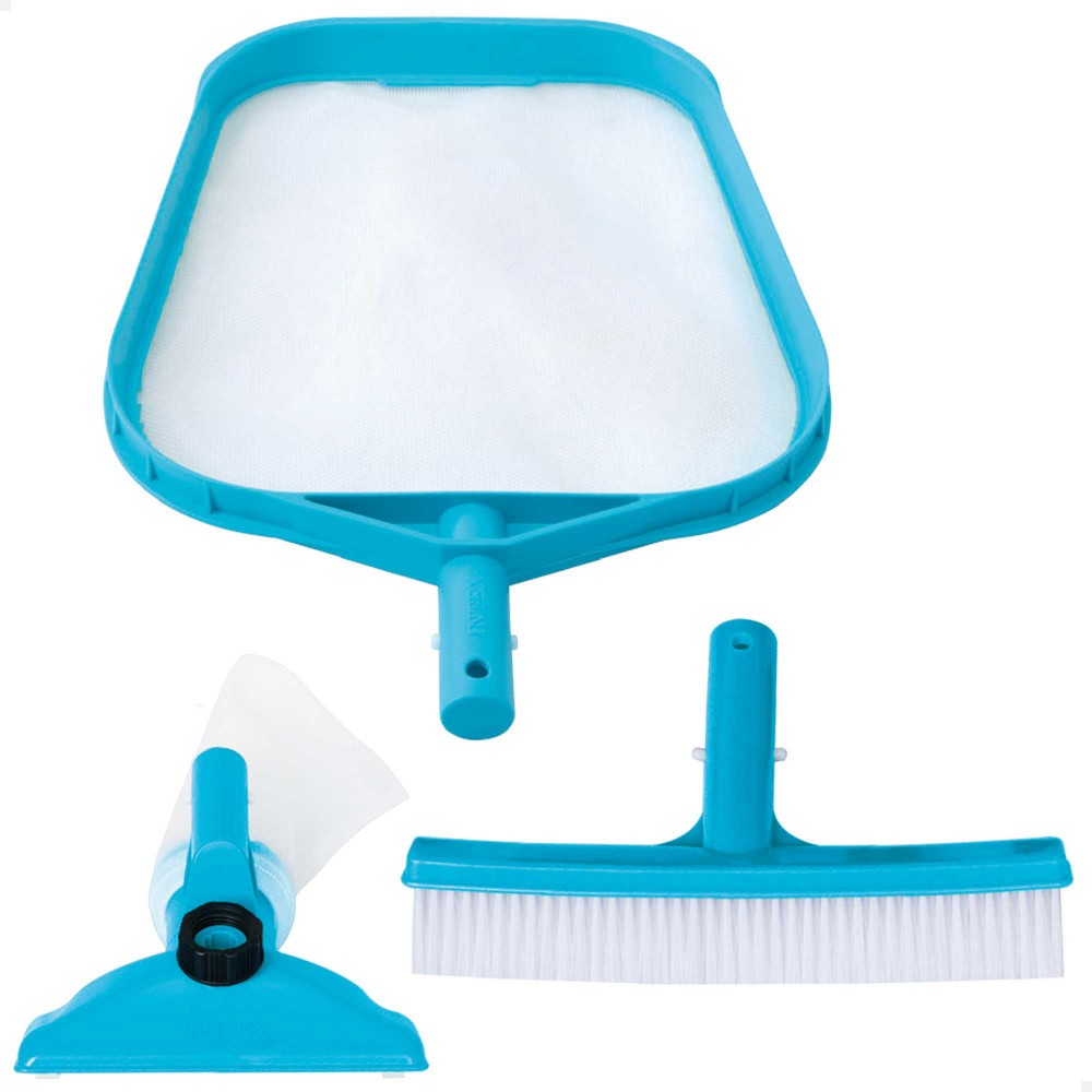 Kit de nettoyage de base Intex avec ramasseur de feuilles, brosse et tête de nettoyage