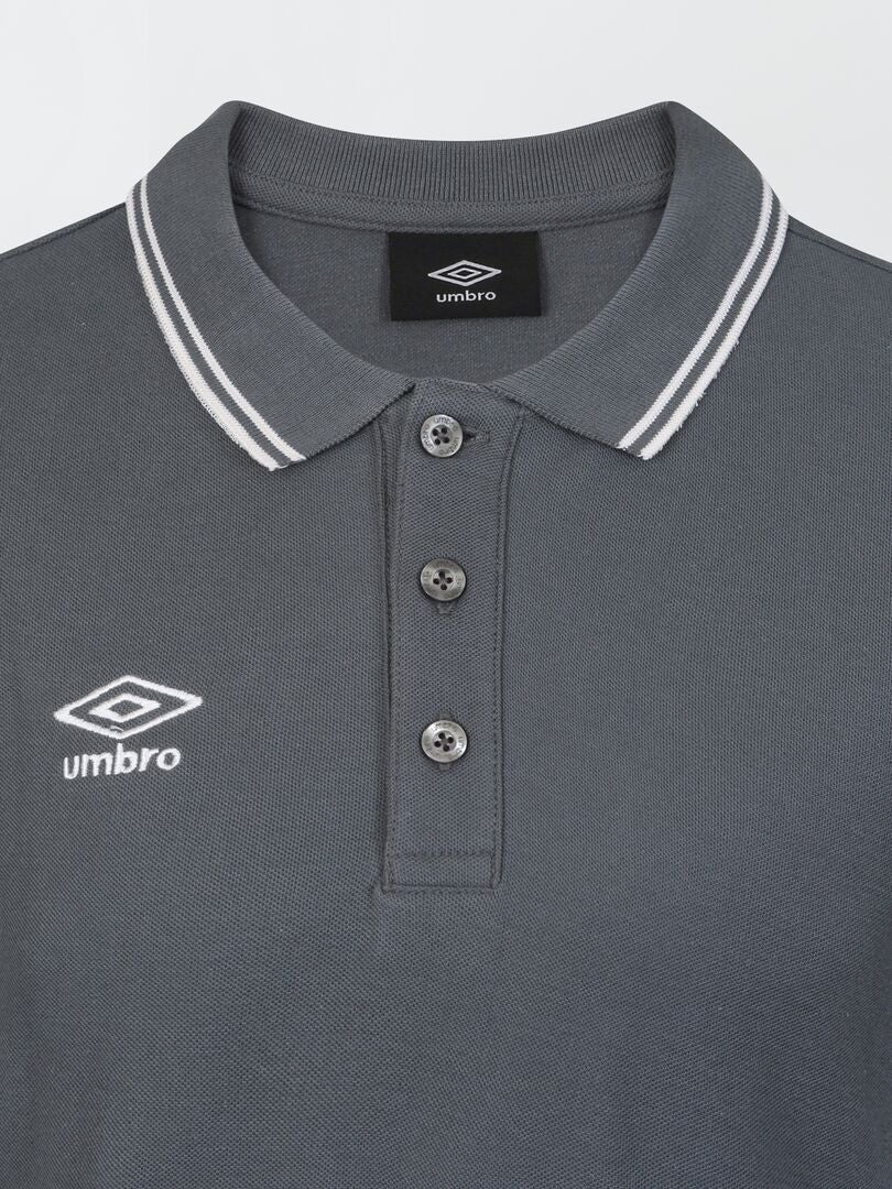 Umbro Polo De Piqué De Algodón - GRIS
