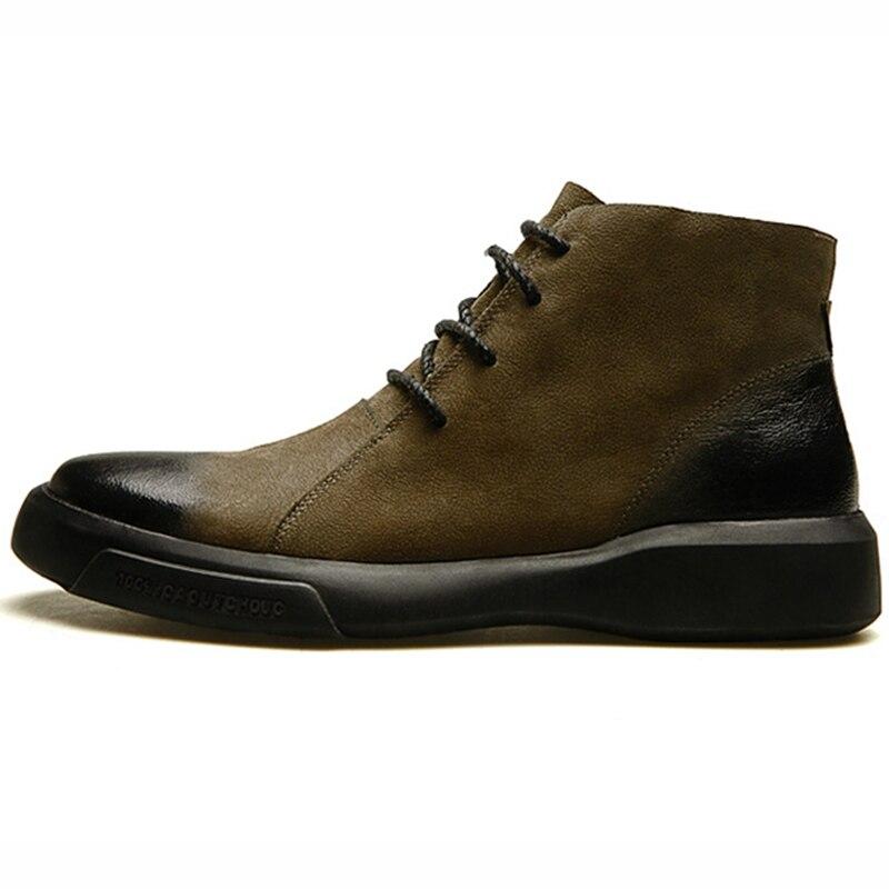 Bottes Martin pour hommes, chaussures d'automne, mode décontractée, bottines Chelsea en cuir, chaussures rétro, bottines en cuir véritable BT
