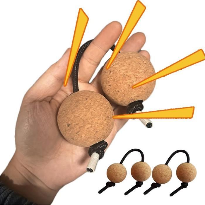 Sonajas, 2 pares, corcho, Kashaka, sonajas Asalato, instrumento de percusión africano clásico, bolas para música.