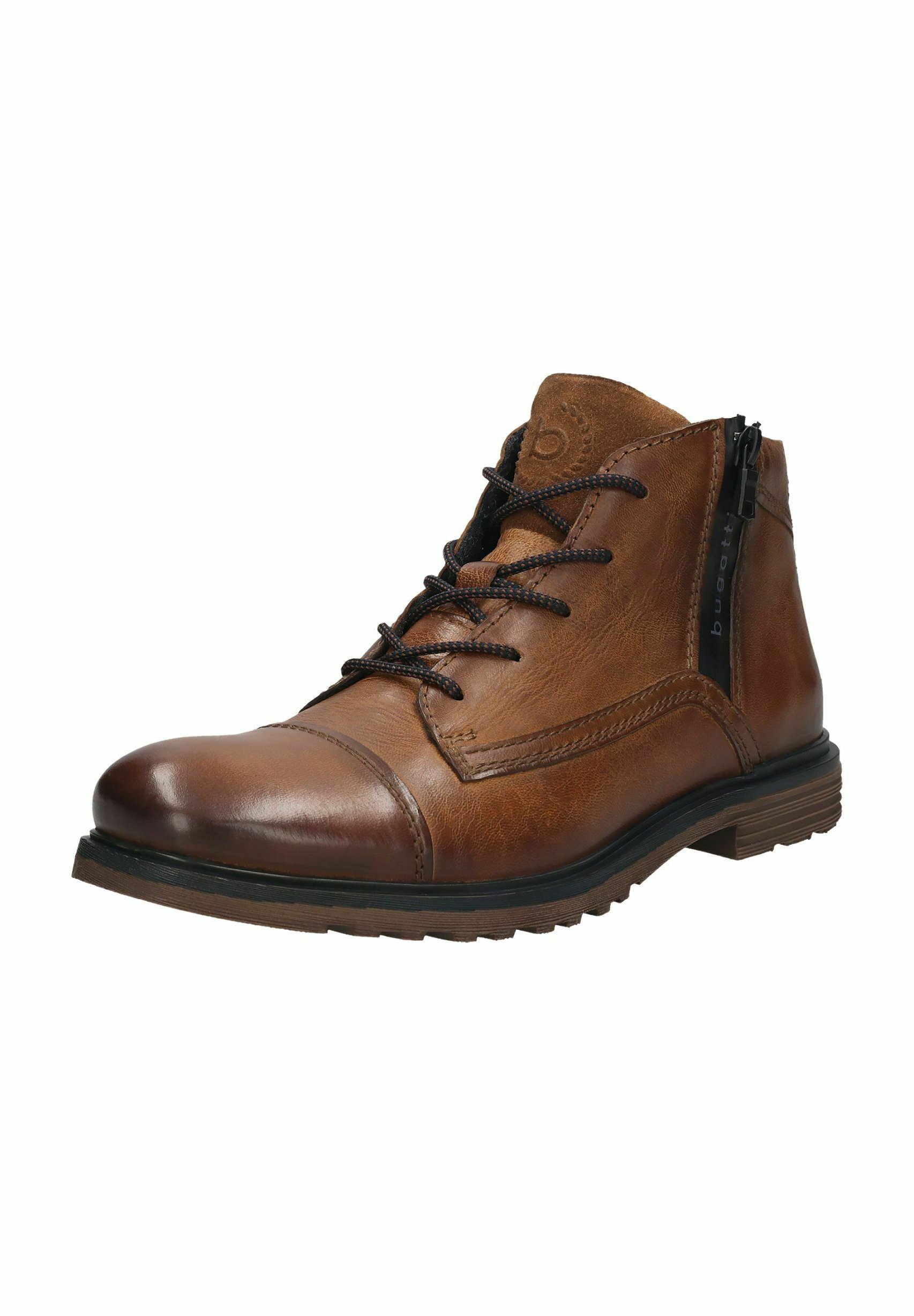 Stivaletti stringati Bugatti - color cognac