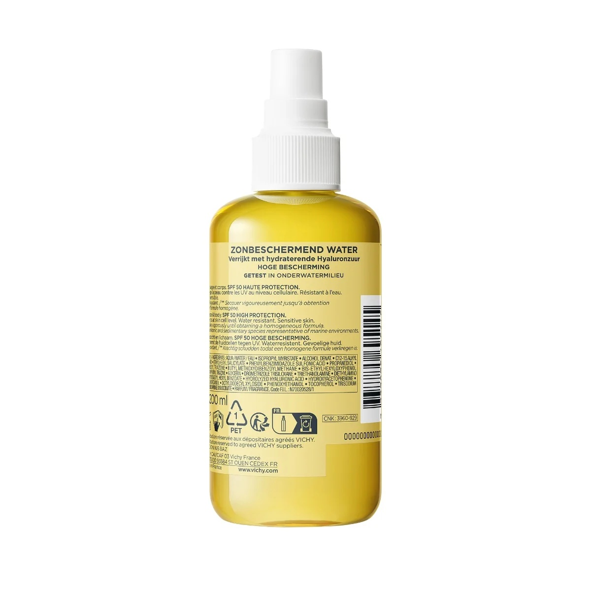 VICHY Vichy Capital Soleil Feuchtigkeitsspendende Sonnencreme LSF 50 200 ml mit Hyaluronsäure