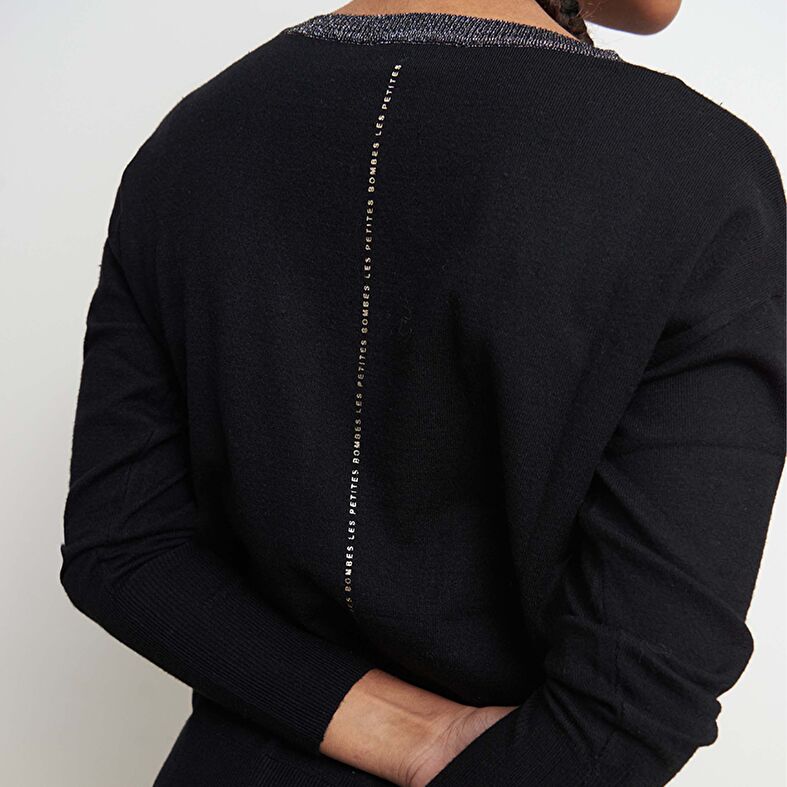  Schwarzer Damenpullover