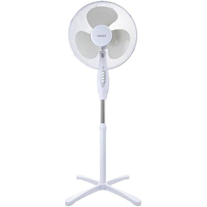 Ventilatore a piantana - HAEGER - SF-16W.011A - 45 W - 3 velocità - Oscillazione a 90° - 40 cm