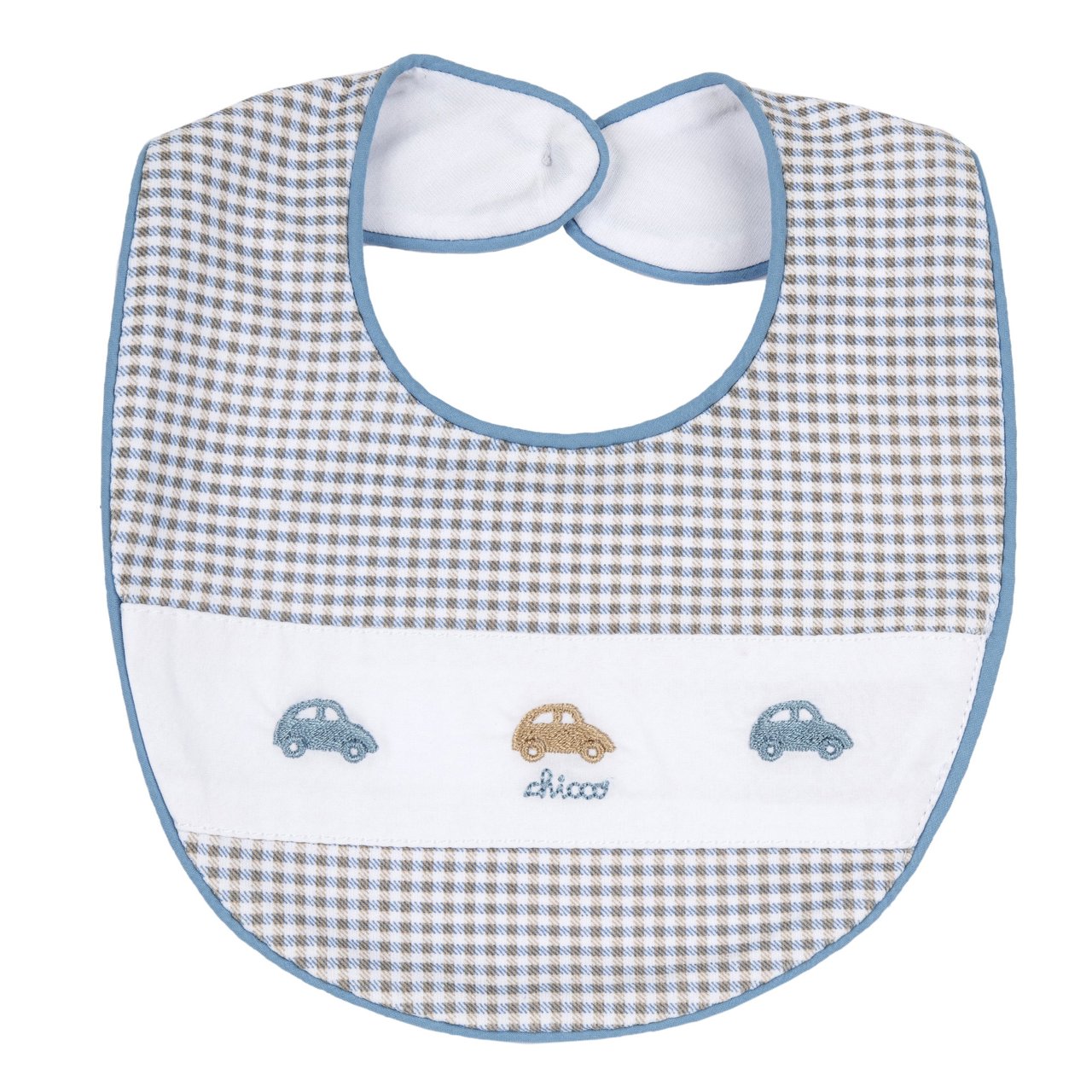 Lätzchen mit gestickten Autos