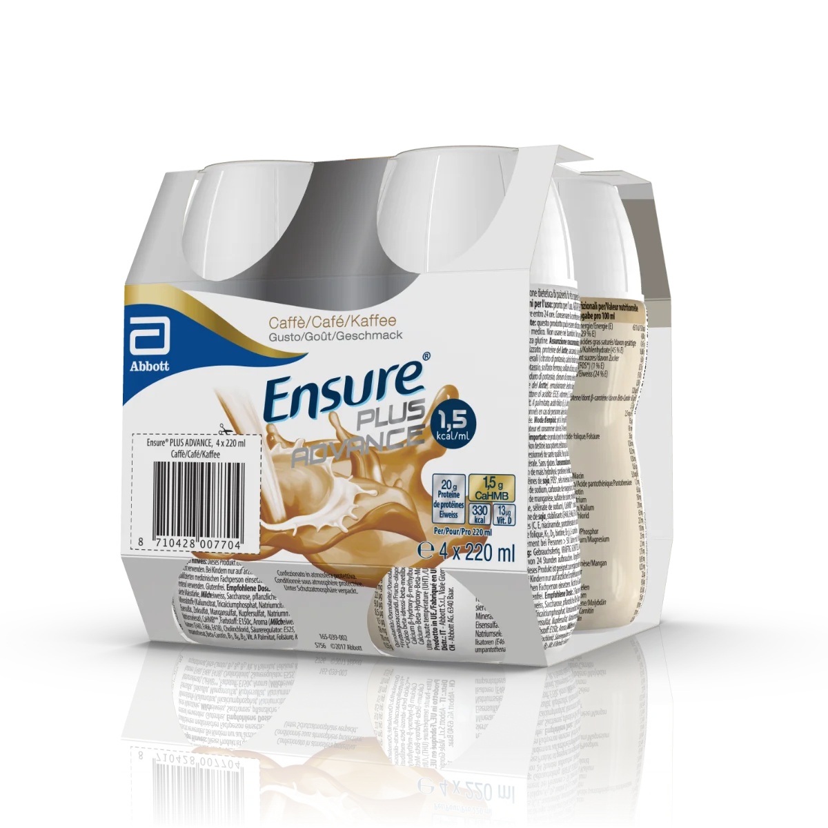 ENSURE Abbott Ensure Plus Advance Coffee 4x220ml Hoogcalorisch voedingssupplement