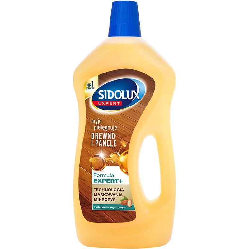 Sidolux Expert Plus Płyn z olejkiem arganowym do mycia paneli i drewna