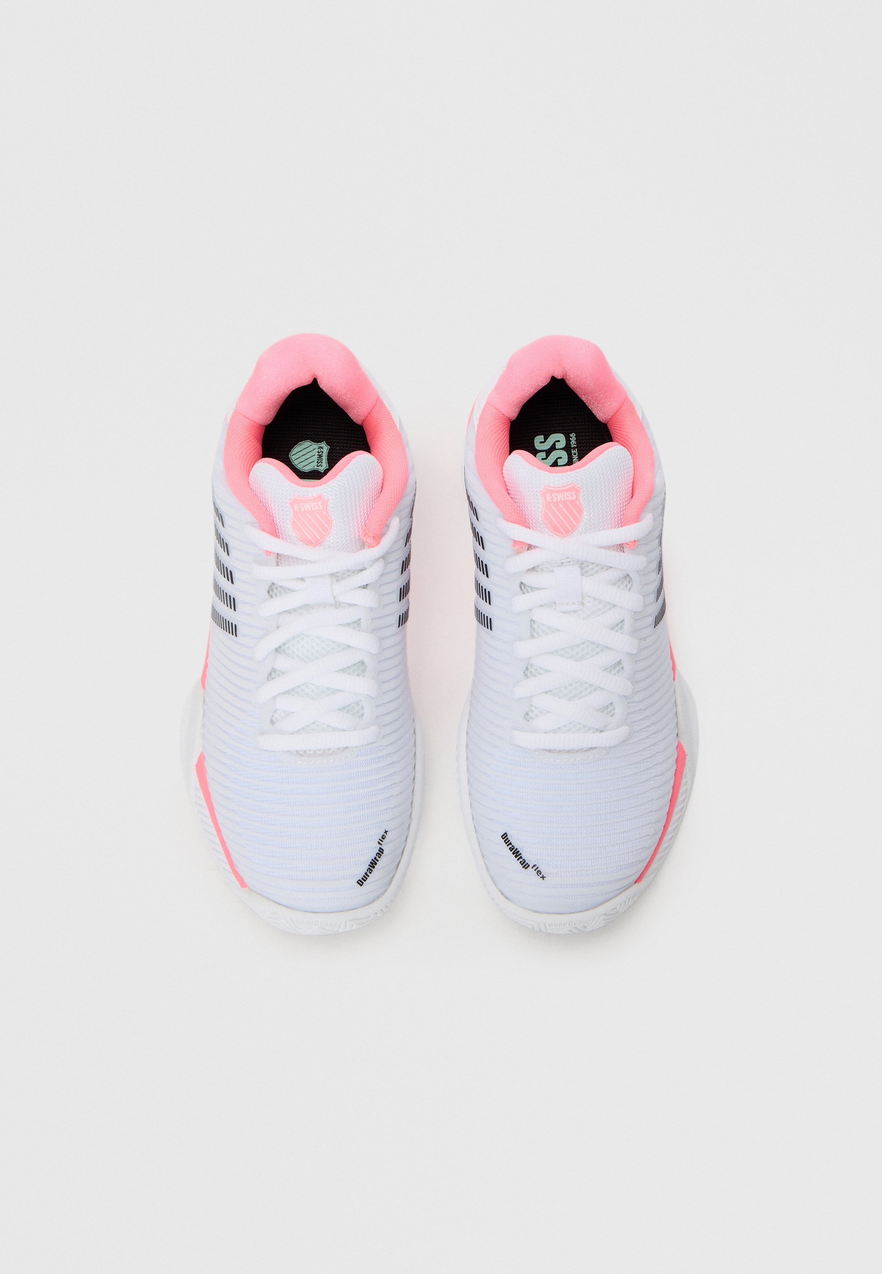 K-SWISS HYPERCOURT EXPRESS 2 - Tênis multiquadra - branco/rosa neon pastel/preto