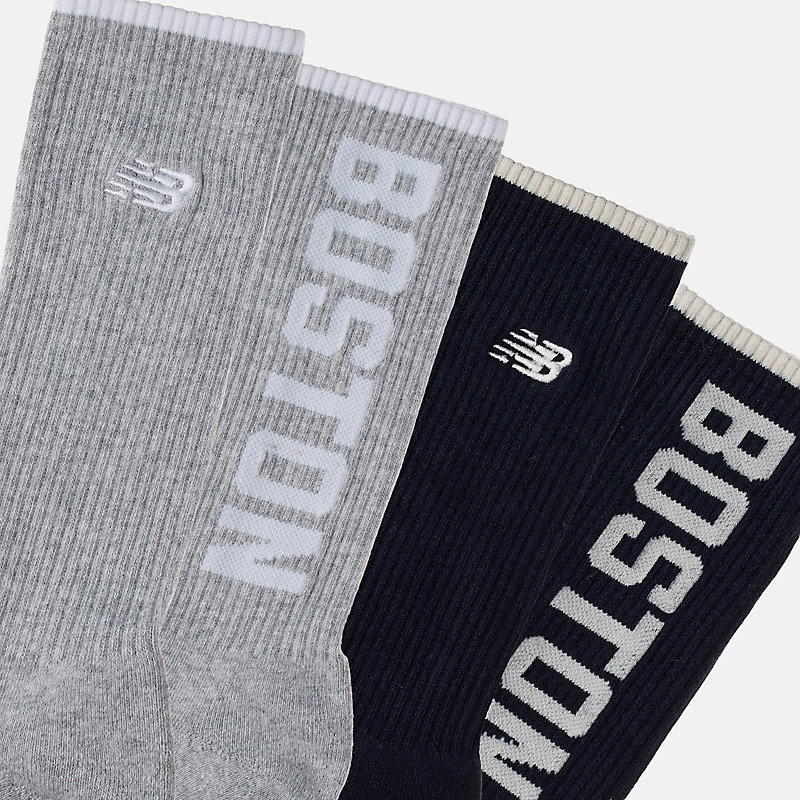 Boston Crew Unisex Socks, 2-Pack – ASST2 COLORS