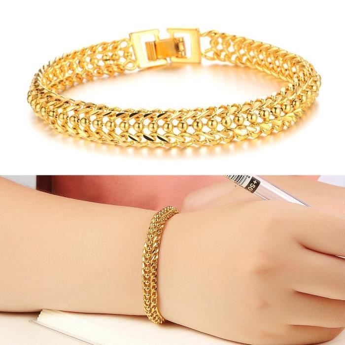 Bracelet - Or jaune - Plaqué 18k - Femme - Lien délicat