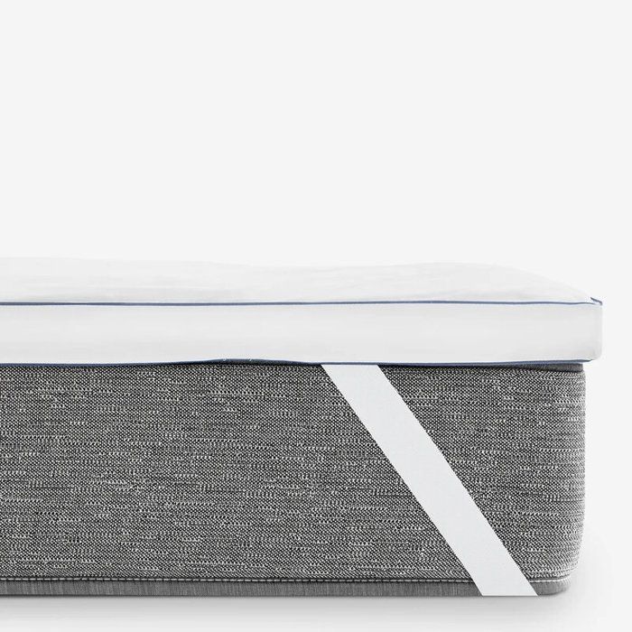 Protetor de colchão de plumas - PIKOLIN HOME - 140x190 cm - Branco - Conforto extra - Respirável - À prova de plumas - Distribuição uniforme