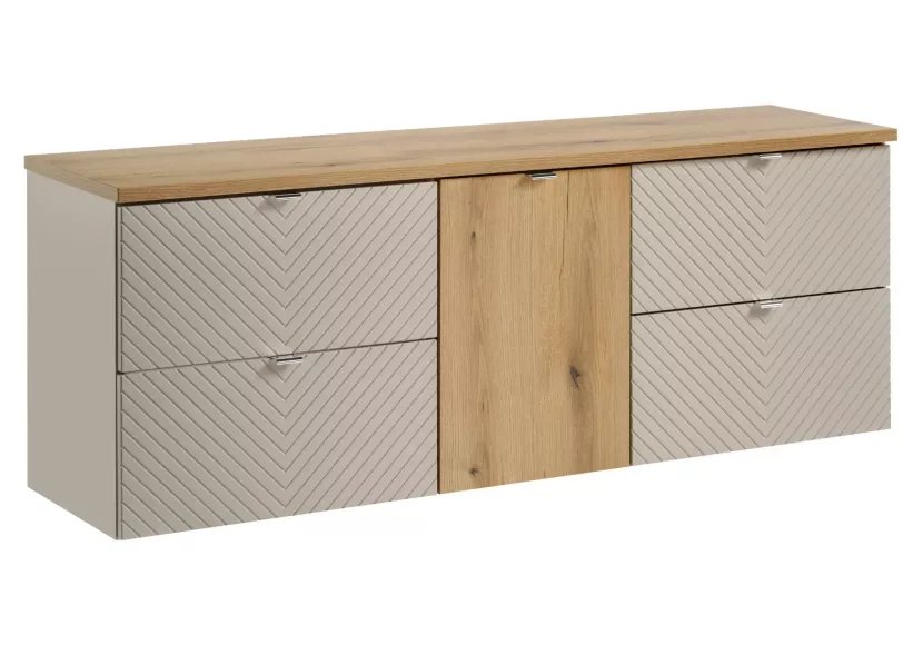 Szafka pod umywalkę nablatową VIVA CASHMERE 2S 60cmx2 kaszmi