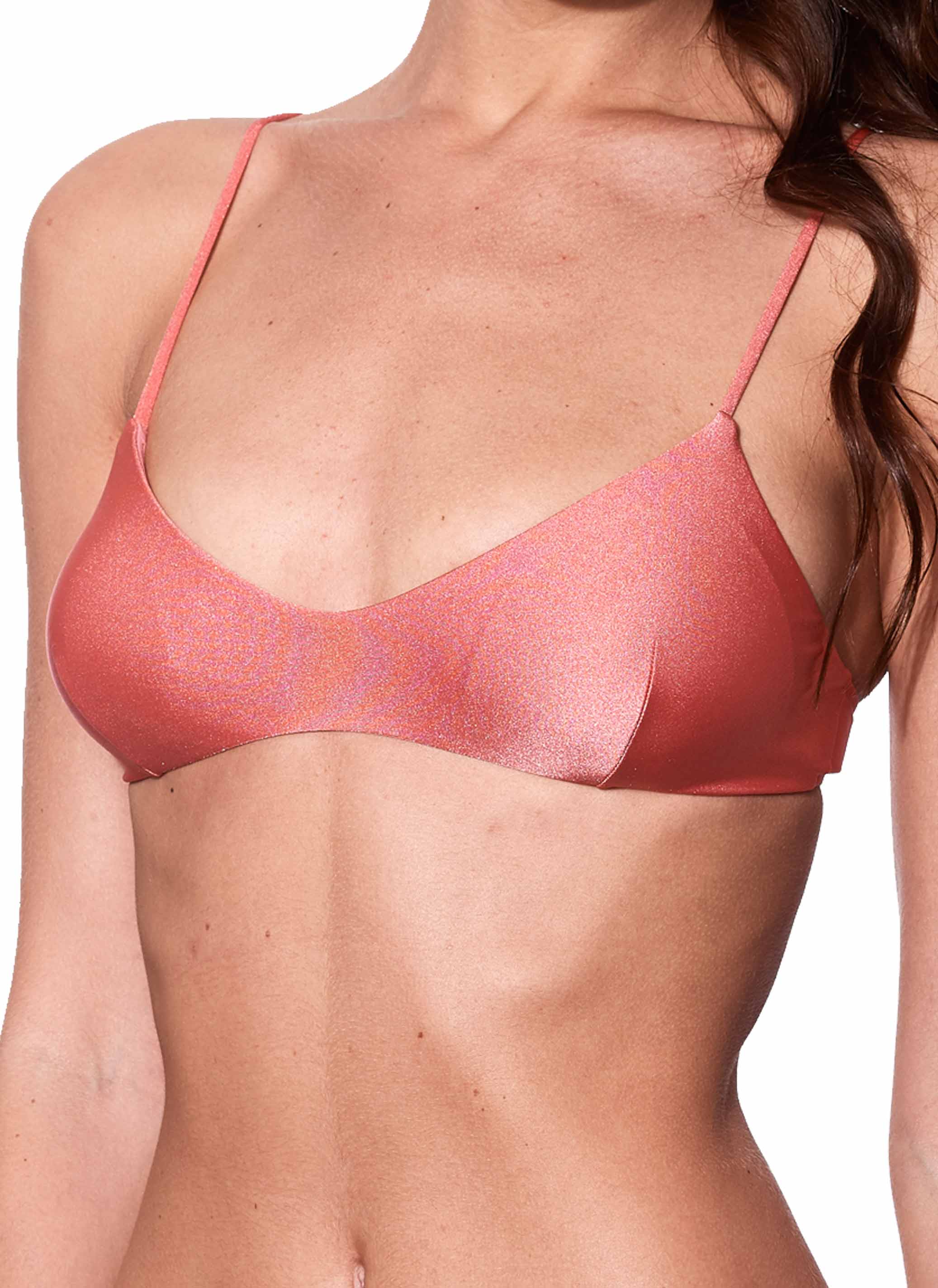 Perzikroze bralette