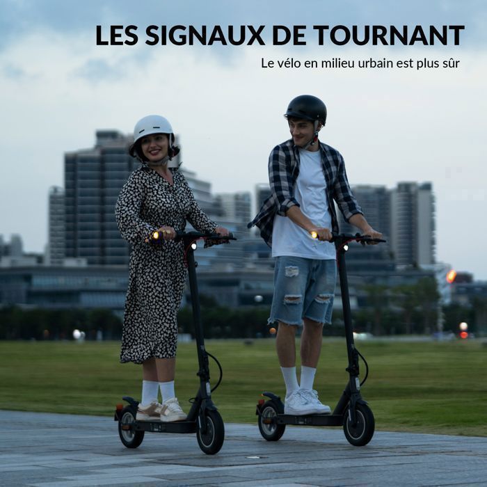 5TH WHEEL V30PRO Trottinette électrique Pliable - Clignotants LED - 10'' - Moteur Max 700W 7.5Ah - Autonomie 32-35km - 4 Vitesses