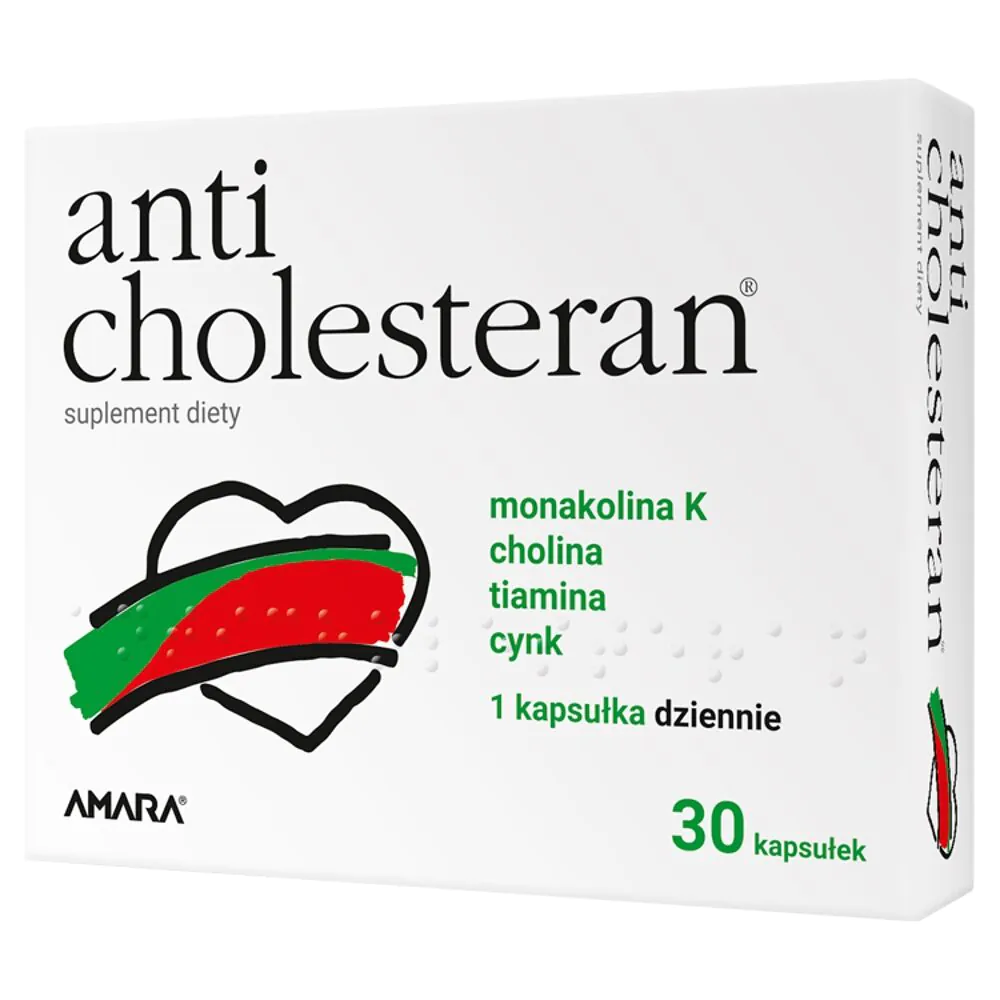 Anticholesteran, Preparat na utrzymanie prawidłowego poziomu cholesterolu, Kapsułki