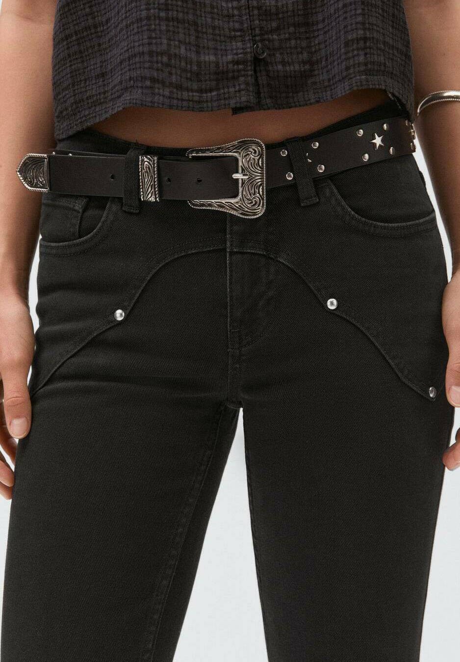 Mango Kids TEEN - Džíny s úzkými nohavicemi - black denim