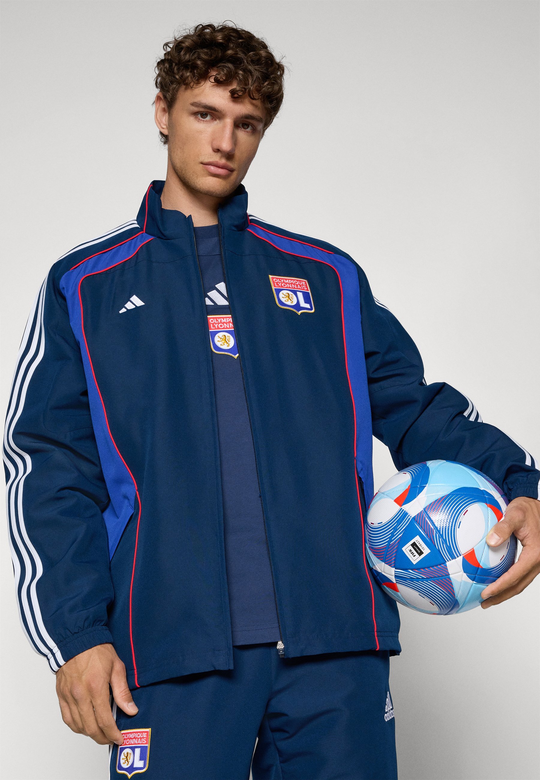 adidas Performance OLYMPIQUE LYON UBP TRACK TOP - Abbigliamento da club - indaco notte