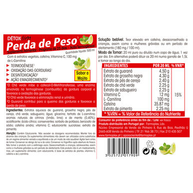 Detoxlim pitný roztok na hubnutí Detoxlim 500 ml 500 ml