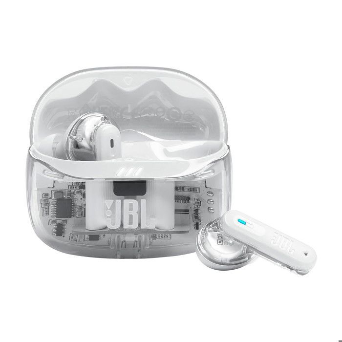 Auriculares inalámbricos con cancelación de ruido - JBL - Tune Beam 2 - Blanco fantasma