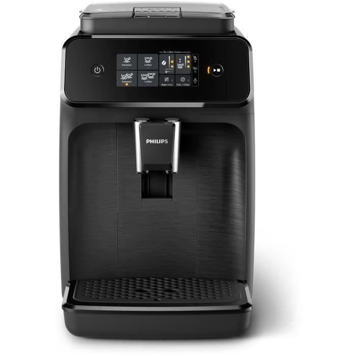 Espressomachine met ingebouwde molen - PHILIPS - EP1200/00 - 1200-serie - 2 soorten koffie - Keramische molen - Geborsteld zwart