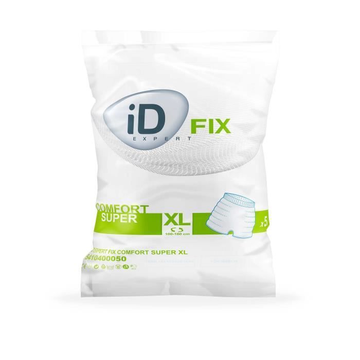 Slip de Maintien - Ontex - iD Expert Fix Comfort - Taille XL - 5 unités - Incontinence Urinaire