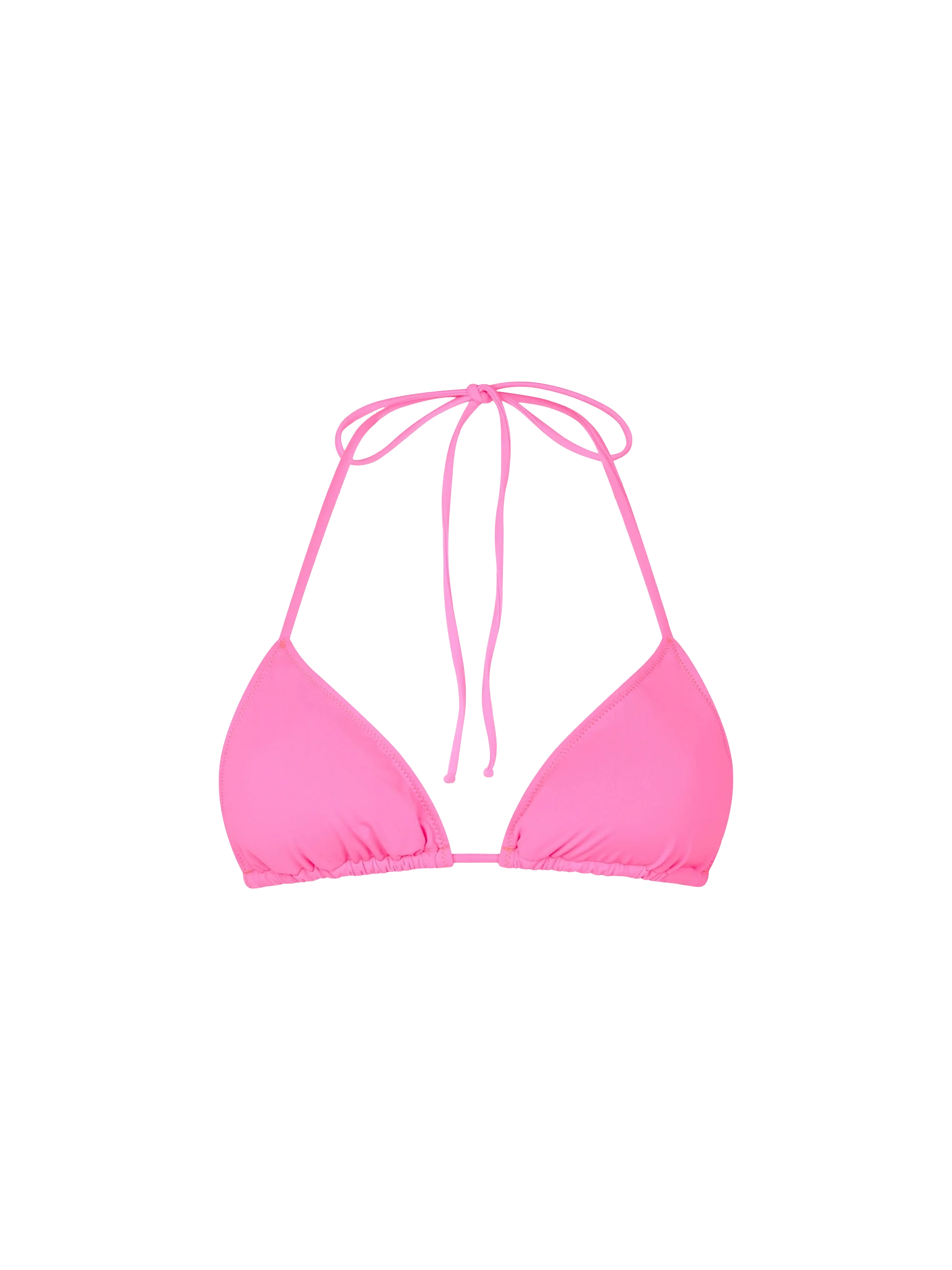 Maillot de bain triangle rose fluo pour femme