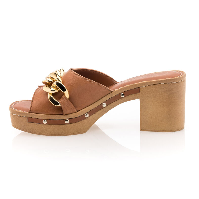 Women's Brown Mules/Clogs