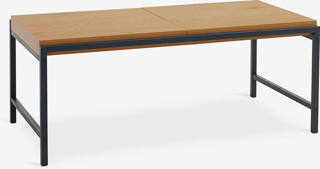 TRAPPEDAL stolić za kavu 50x100 hrast/crni