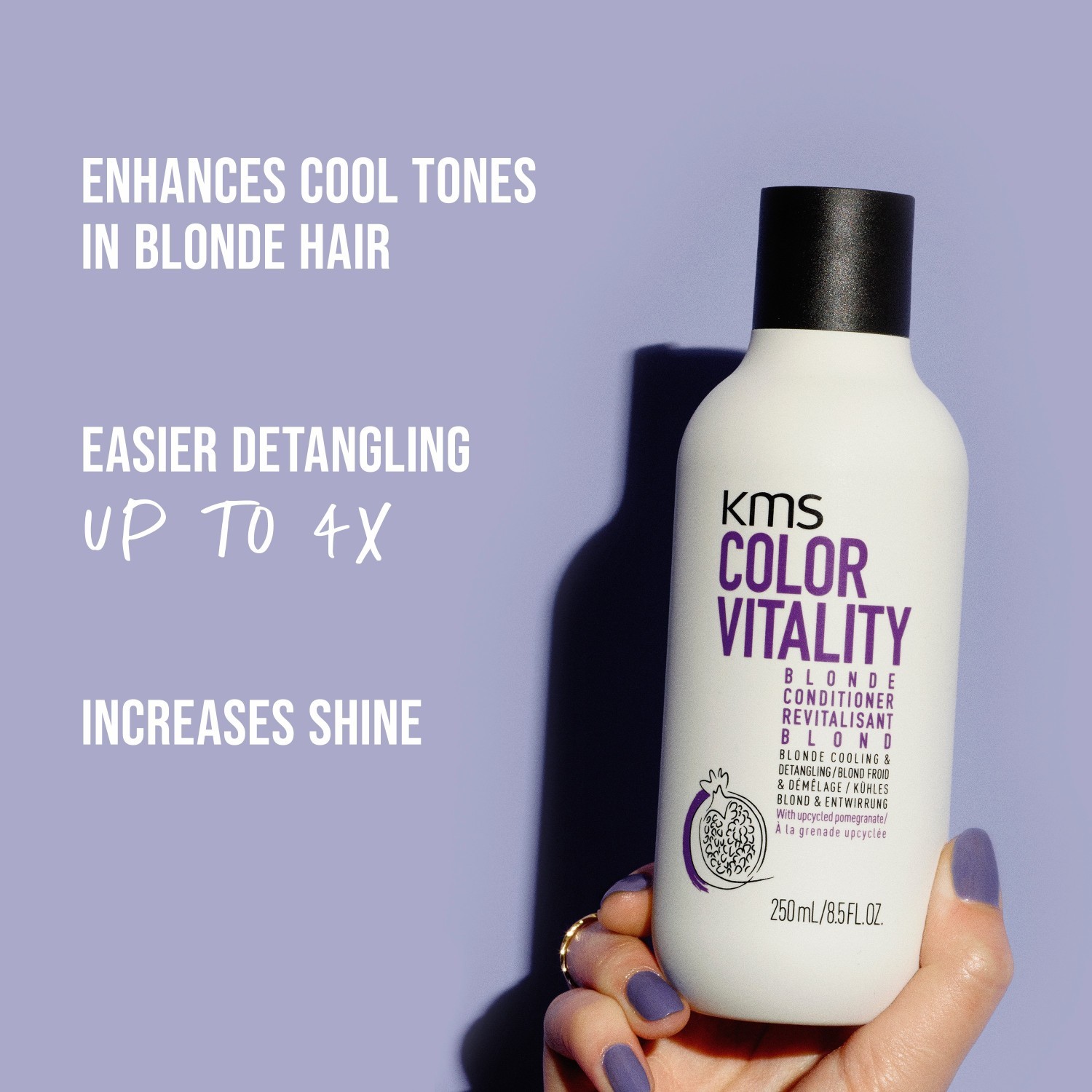 KMS kondicionierius „Colorvitality“ – šviesiems plaukams skirtas kondicionierius, 250 ml
