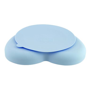 Chicco plavi silikonski tanjur 1 komad 1 komad