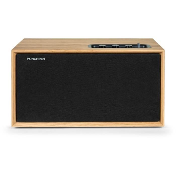 Altavoz doméstico de madera THOMSON WS502 - Bluetooth 5.0, 100W, RCA, USB, entrada auxiliar