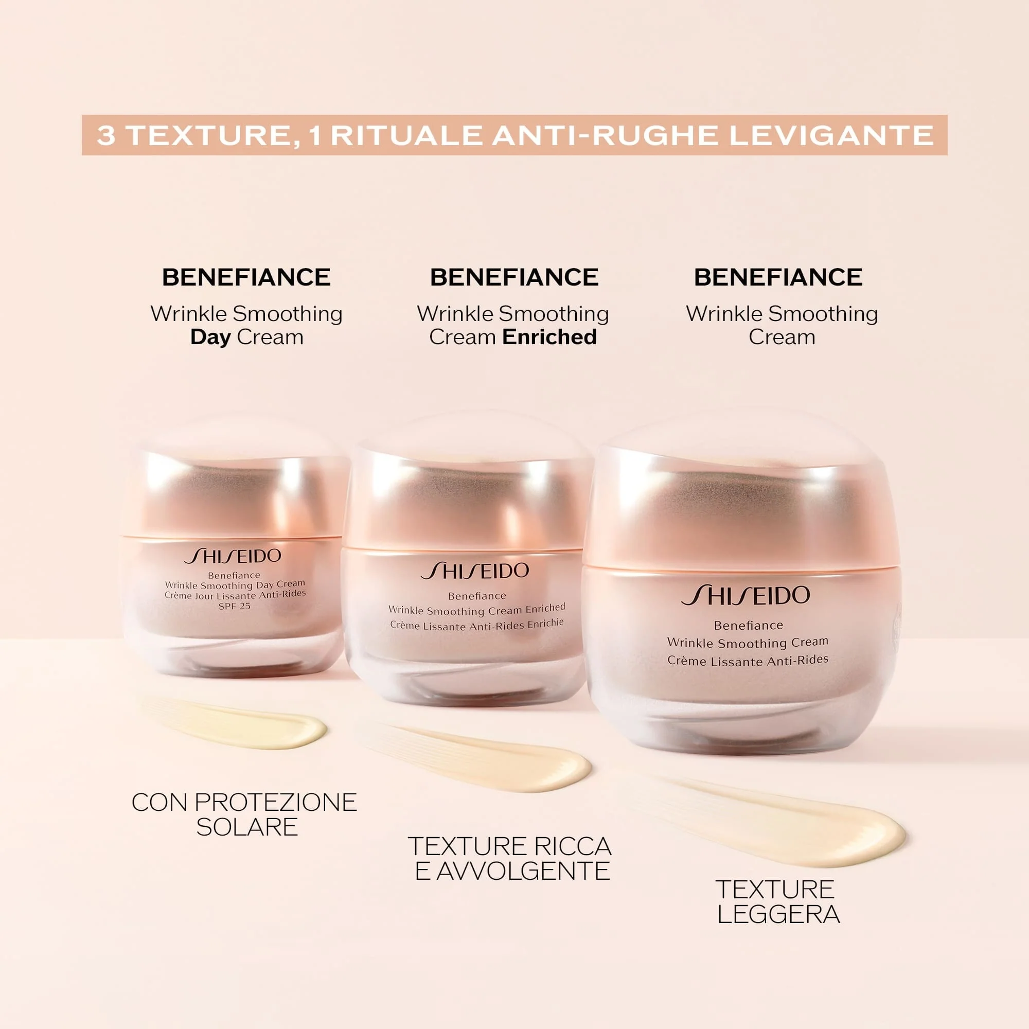 Benefiance Wrinkle Smoothing Day Cream SPF25 - Crema viso giorno antirughe, Crema viso giorno idratante, Crema viso giorno illuminante, Trattamenti Protettivi
