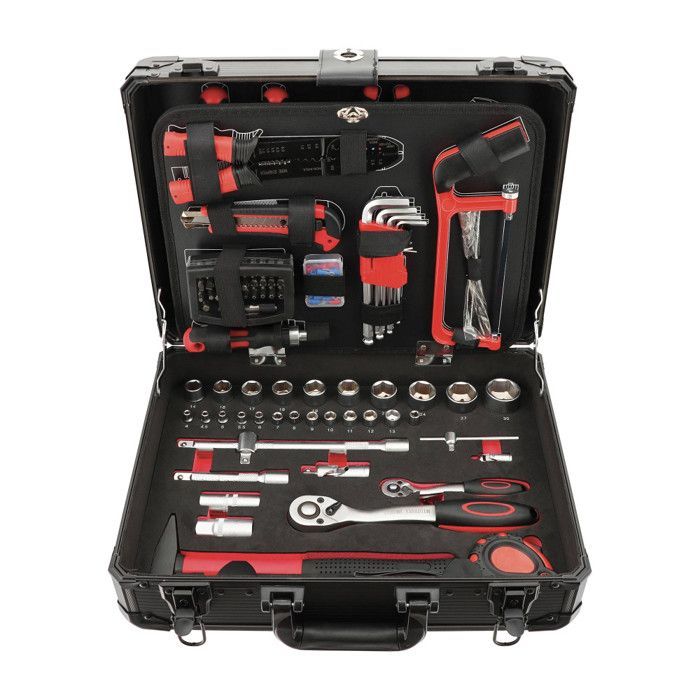 Mallette d'outillage auto 158 outils